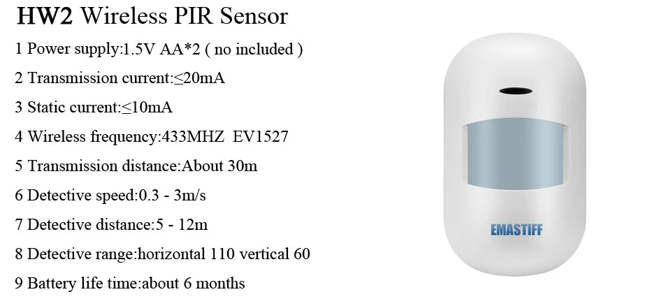NEW Built-in antenna Door Gap Sensor PIR Motion Detector Wireless LCD GSM SIM card House security Alarm system Smoke Flash Siren