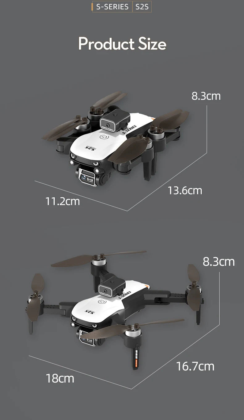 Obstacle Avoidance Brushless Aerial Photography Drone 6K HD Camera Foldable RC UAV 4K WIFI Kid Gift Quadcopter Toys Helicopter