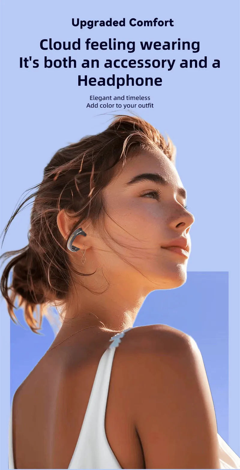 Monster MQT46 TWS Bluetooth Earclip Stereo Sports Music Headphones With High Fidelity Sound Quality And High Definition Call Wit