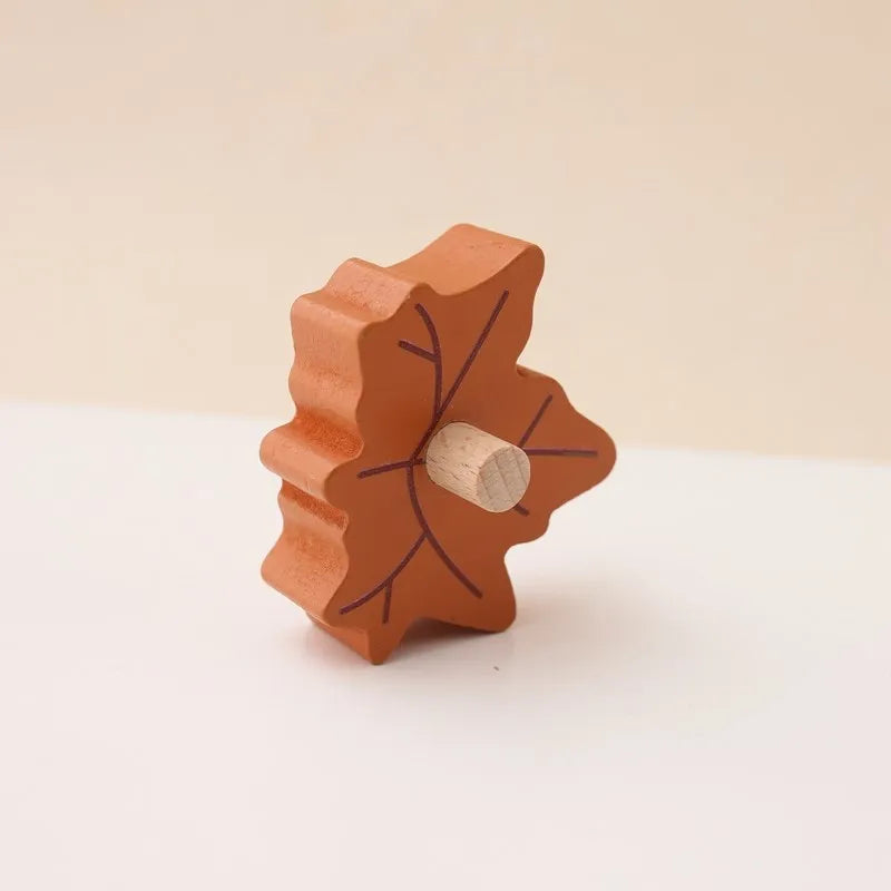 5-in-1 Wooden Activity Cube Game Center Bead Maze Leaf Shape Classifier Learning Montessori Toys 1-3 Early Childhood Education