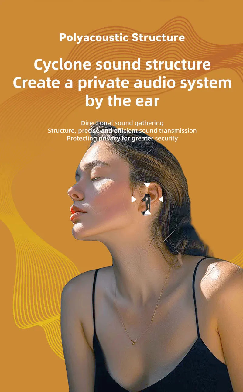 Monster MQT46 TWS Bluetooth Earclip Stereo Sports Music Headphones With High Fidelity Sound Quality And High Definition Call Wit