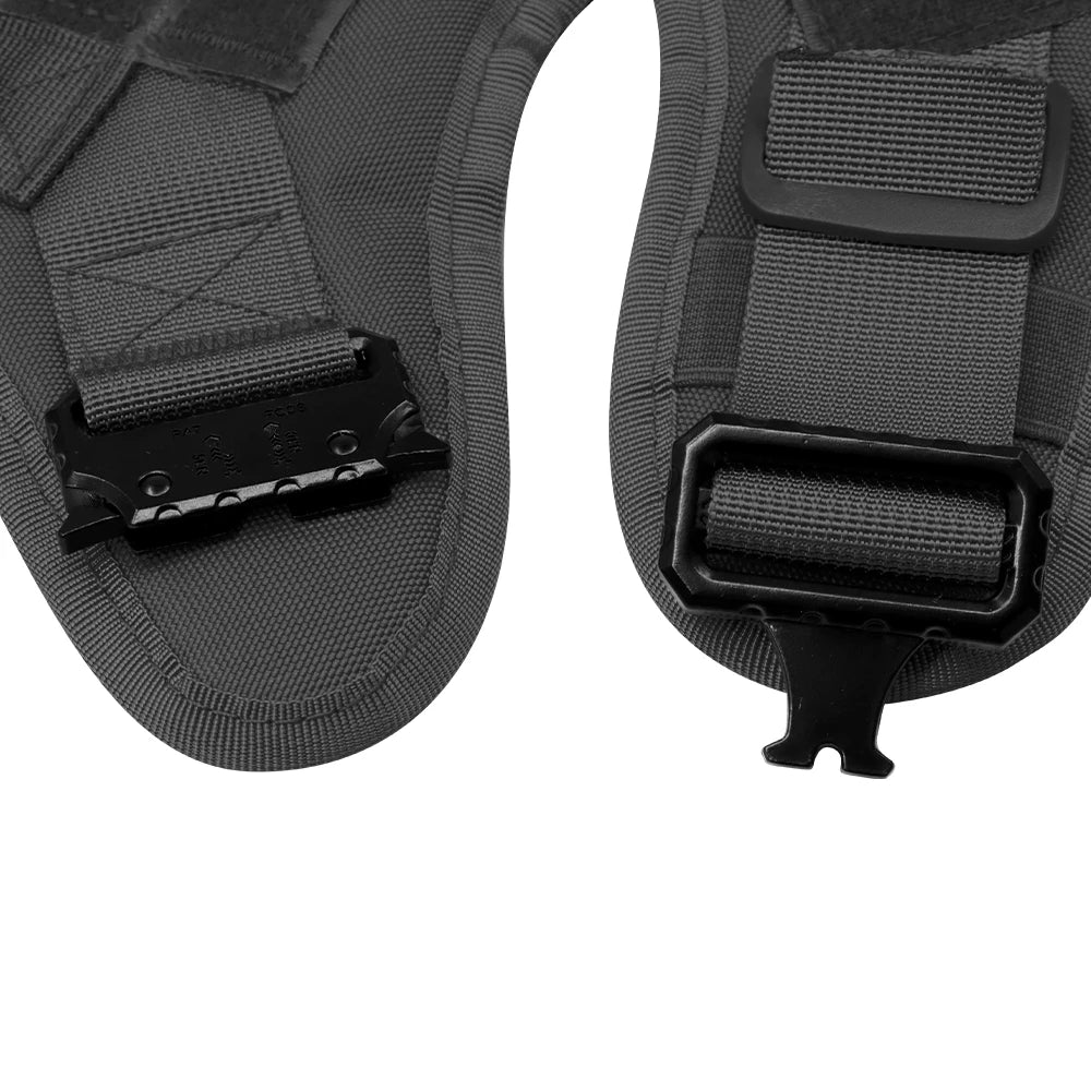 Large Dog Collar Military Dog Harness Leash Molle Pouches Pet Training Vest Tactical Harnesses Dogs Accessories