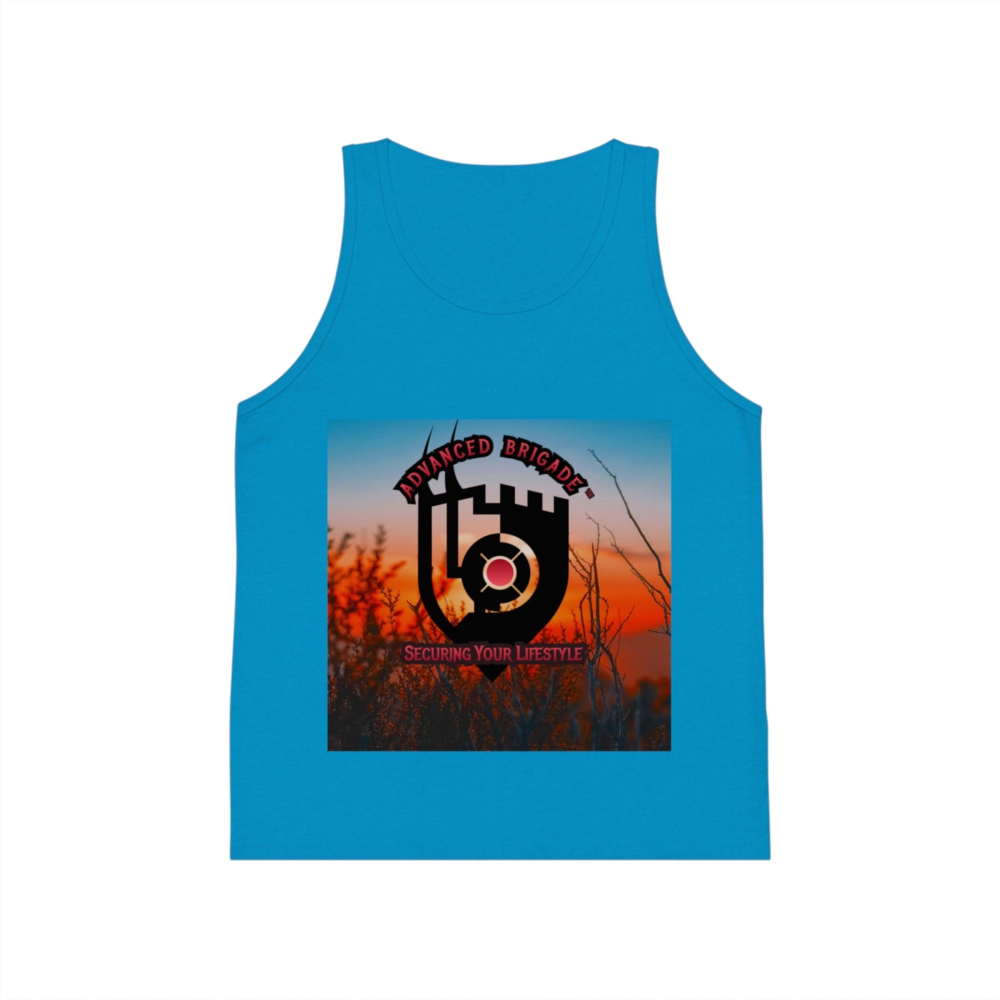 Kids Tank Top - Advanced Brotherhood Logo "Securing Your Lifestyle" Graphic
