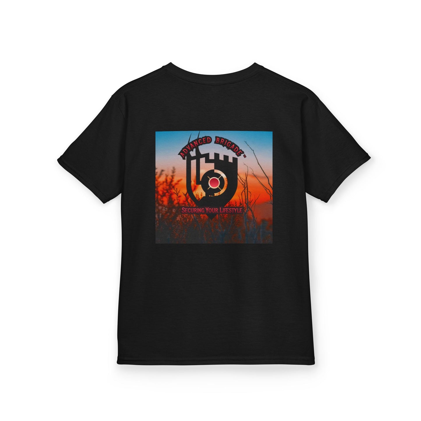 Kids Tee — “One Step at a Time” Sunrise Graphic (Positive Motivational Kids Shirt)