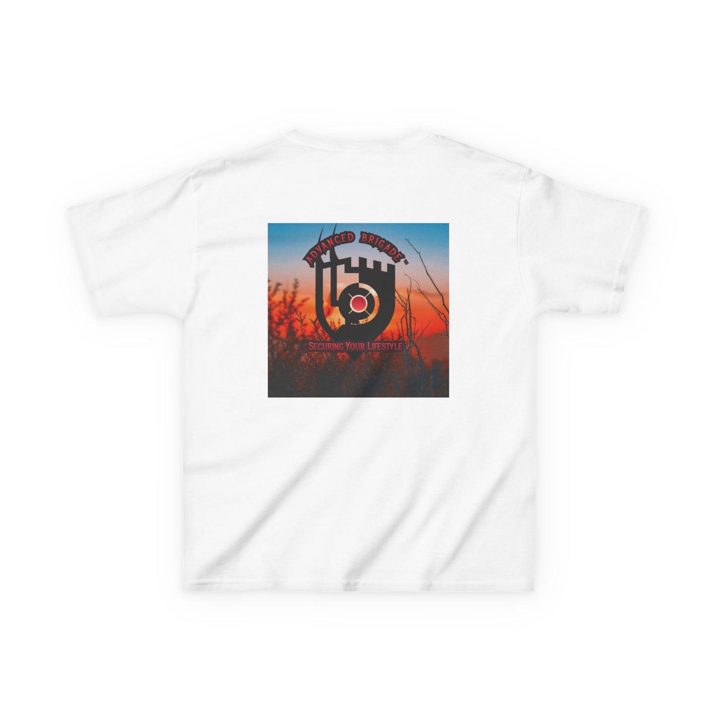 Kids Tee — “One Step at a Time” Sunrise Graphic (Positive Motivational Kids Shirt)