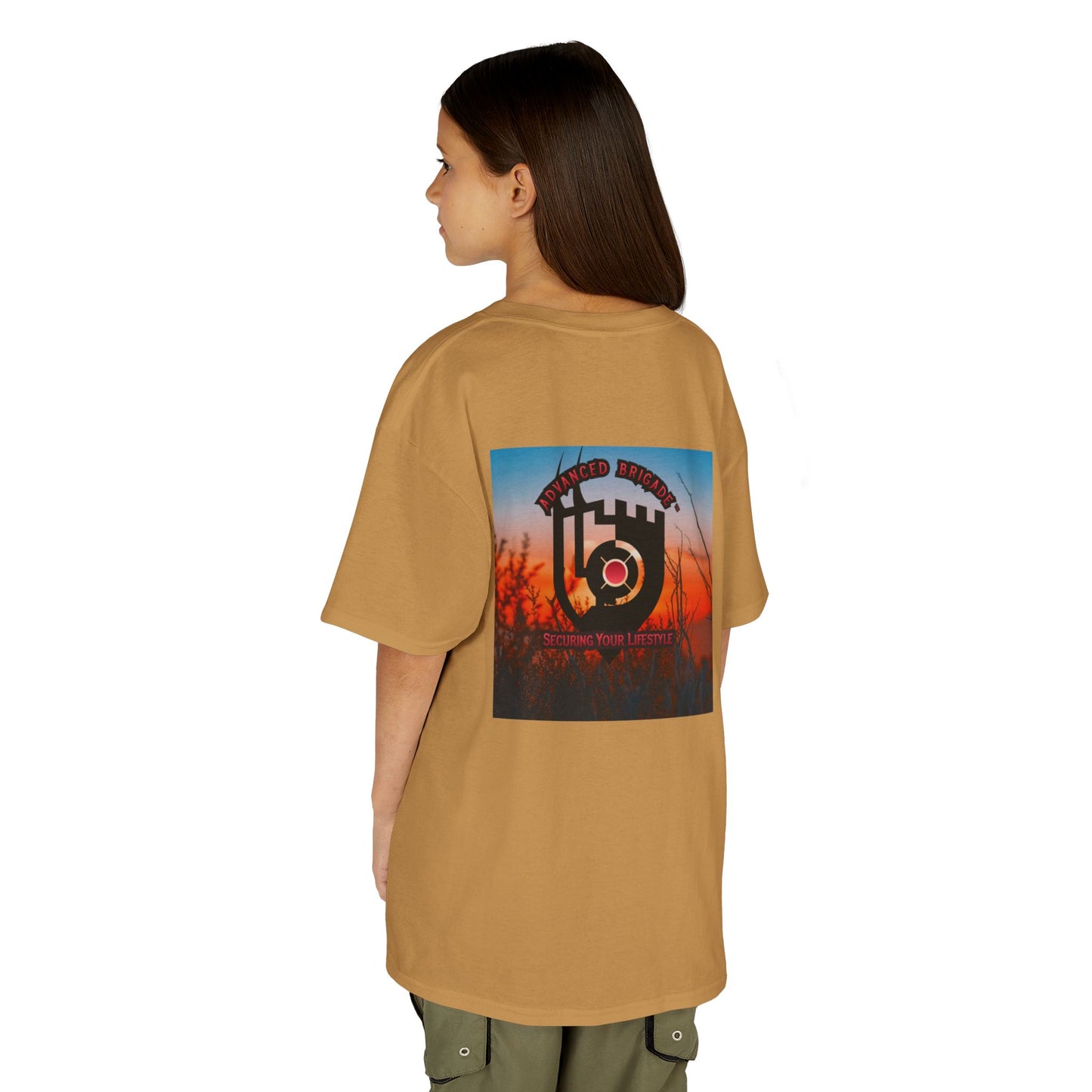 Kids Tee — “One Step at a Time” Sunrise Graphic (Positive Motivational Kids Shirt)
