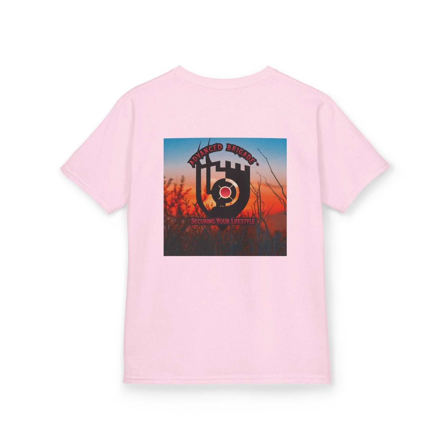 Kids Tee — “One Step at a Time” Sunrise Graphic (Positive Motivational Kids Shirt)