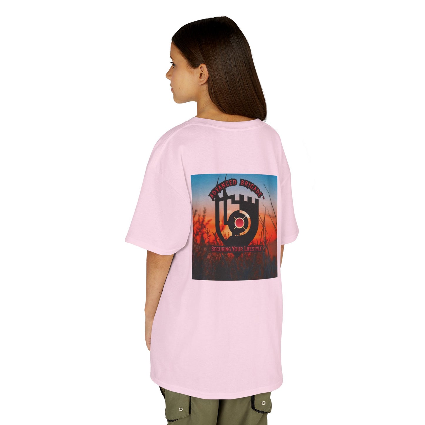 Kids Tee — “One Step at a Time” Sunrise Graphic (Positive Motivational Kids Shirt)