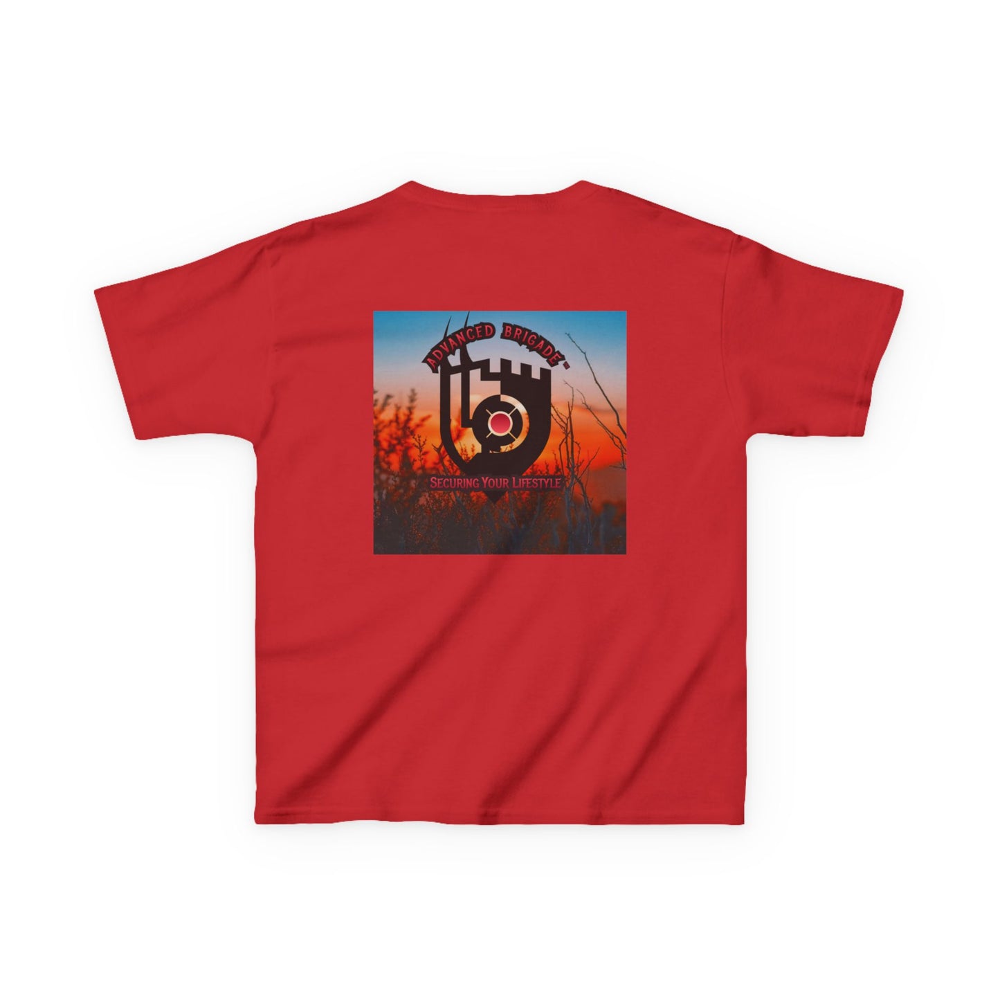 Kids Tee — “One Step at a Time” Sunrise Graphic (Positive Motivational Kids Shirt)