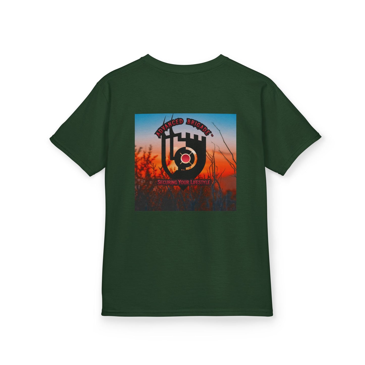 Kids Tee — “One Step at a Time” Sunrise Graphic (Positive Motivational Kids Shirt)