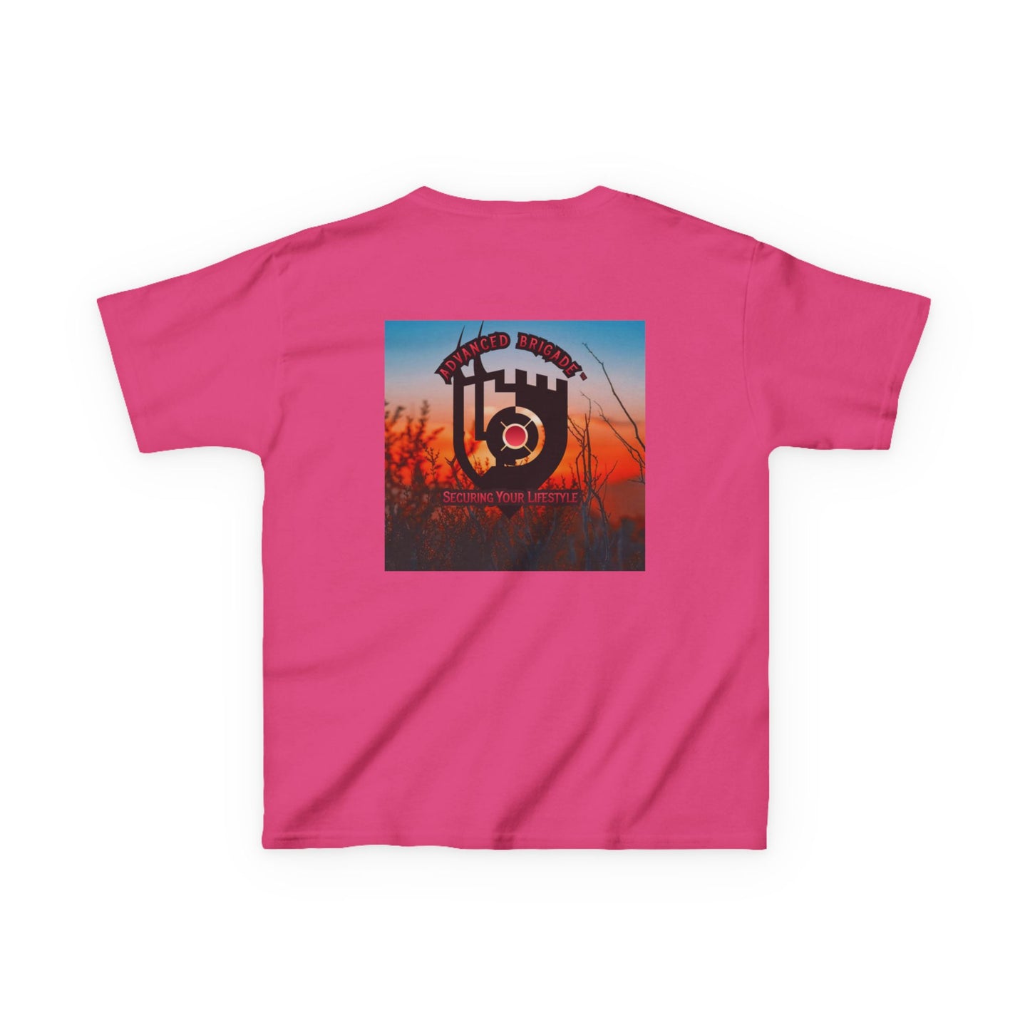 Kids Tee — “One Step at a Time” Sunrise Graphic (Positive Motivational Kids Shirt)