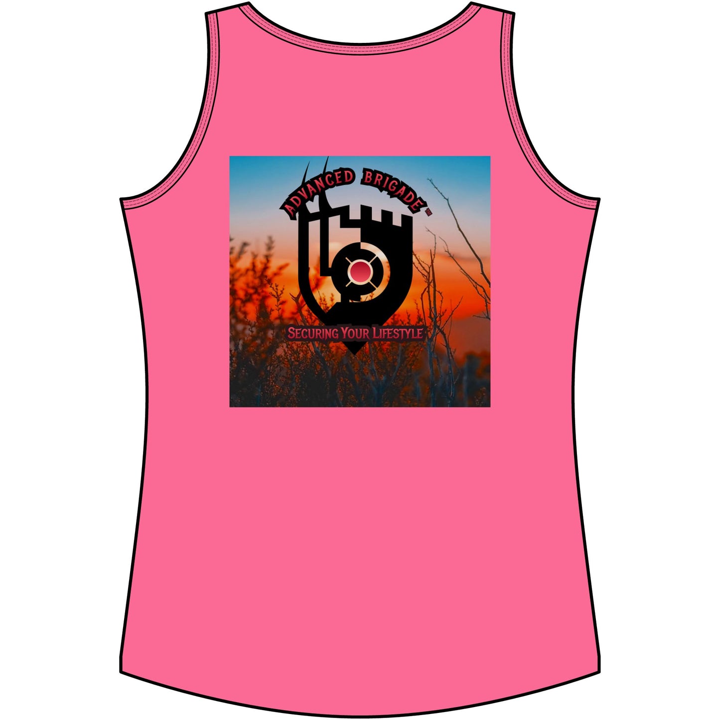 One Step at a Time Sunrise Tank Top — Motivational Women's Cotton Tank