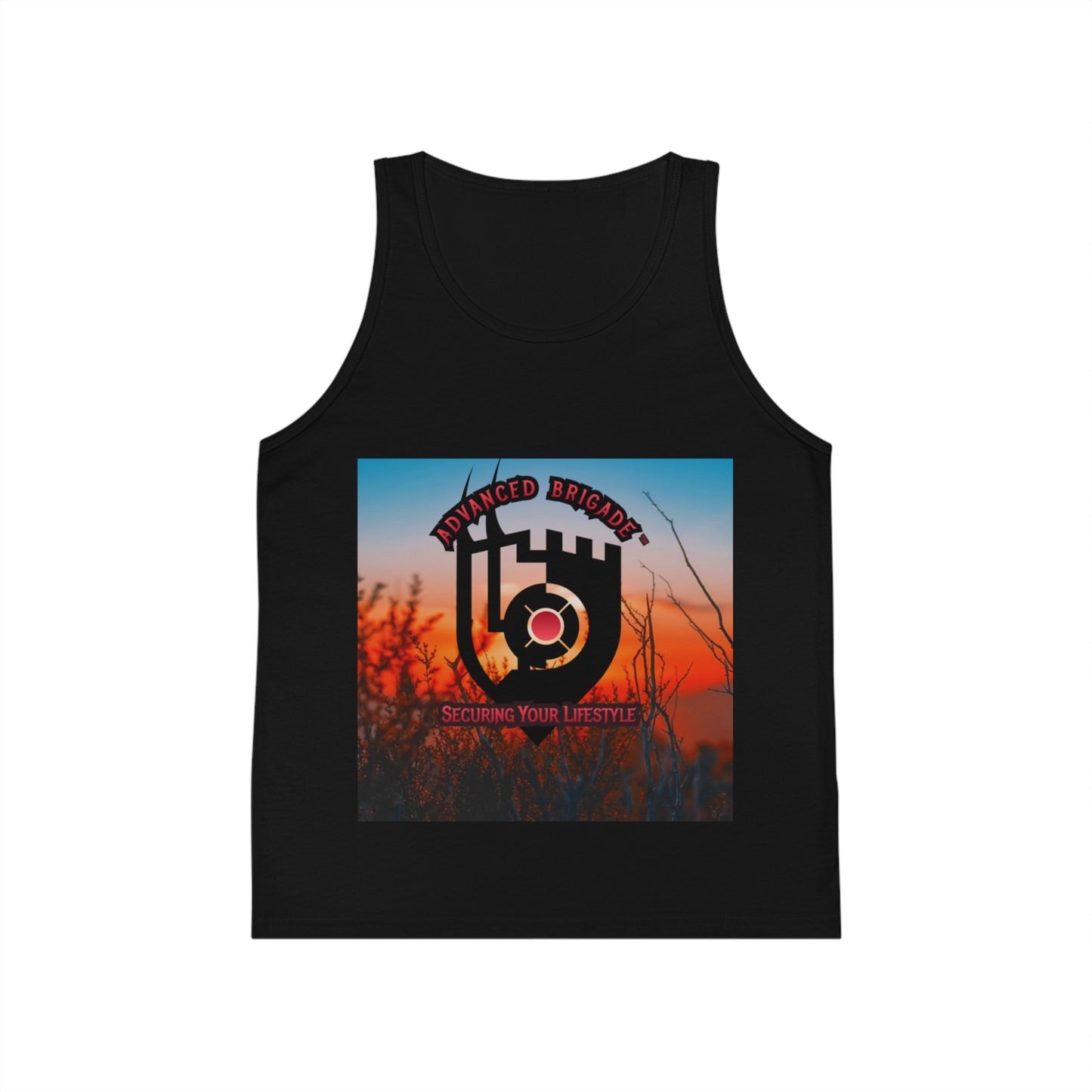 Kids Tank Top - Advanced Brotherhood Logo "Securing Your Lifestyle" Graphic