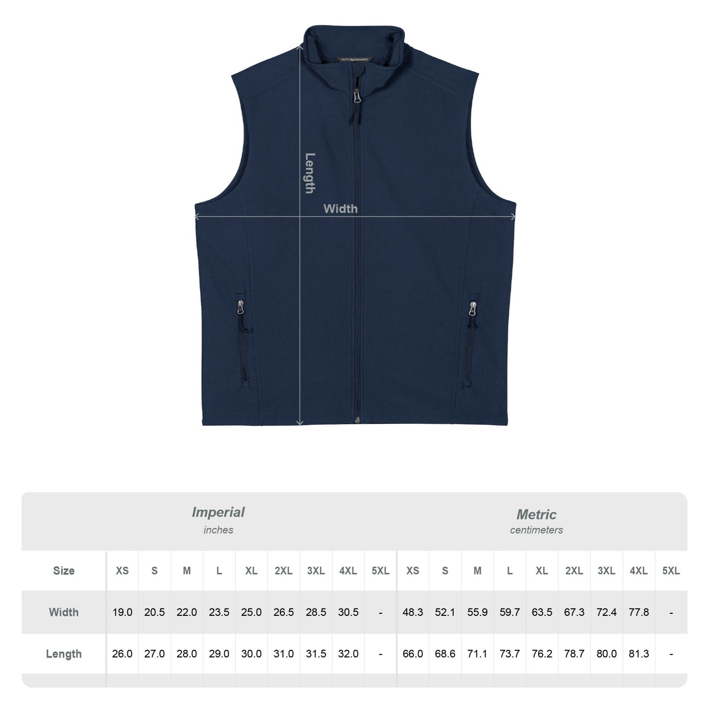 Men's Soft Shell Vest — Autumn Leaf Square Pocket Design