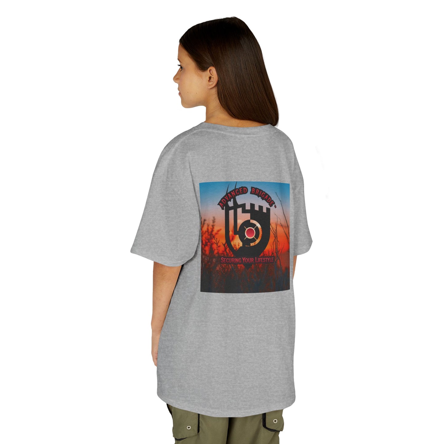Kids Tee — “One Step at a Time” Sunrise Graphic (Positive Motivational Kids Shirt)