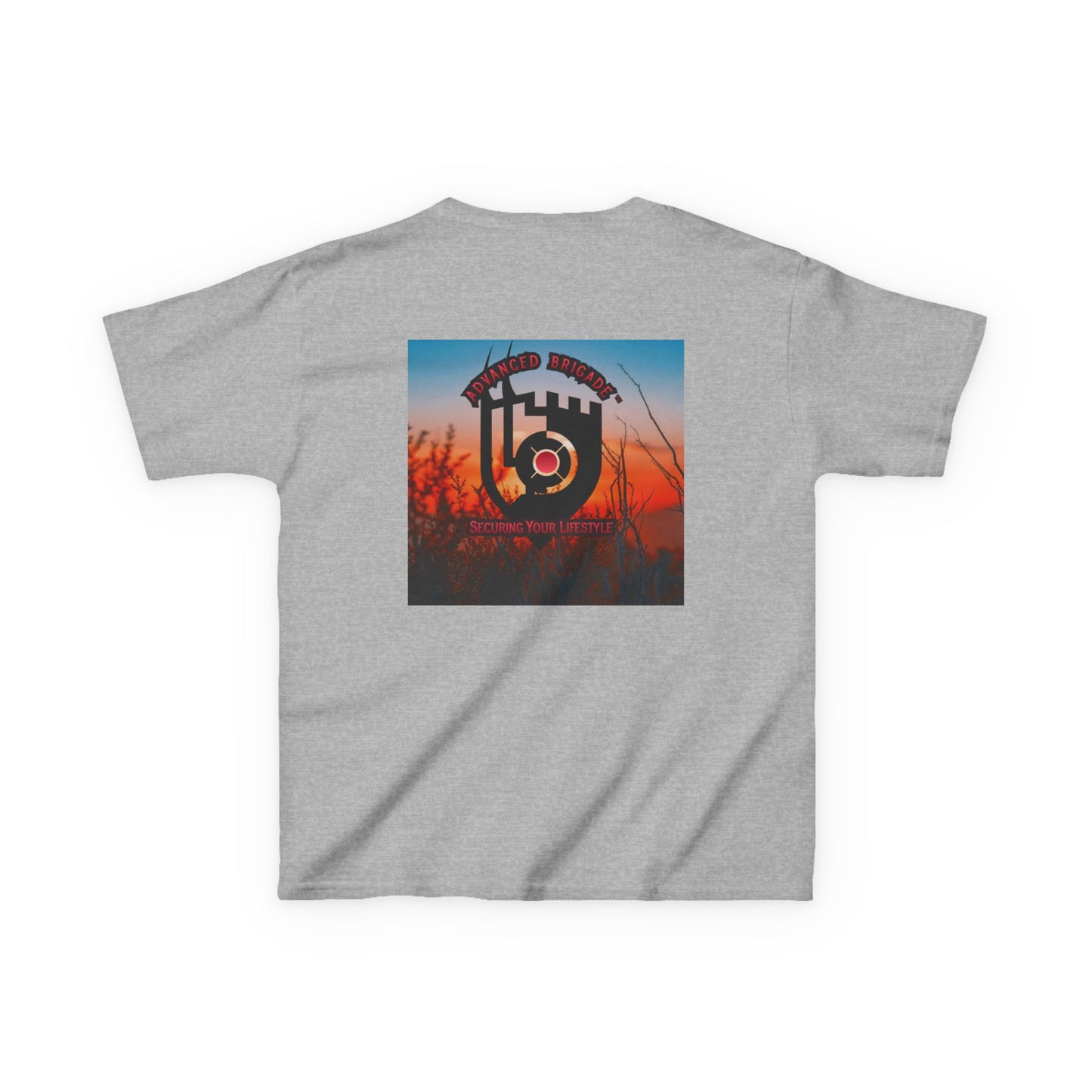 Kids Tee — “One Step at a Time” Sunrise Graphic (Positive Motivational Kids Shirt)