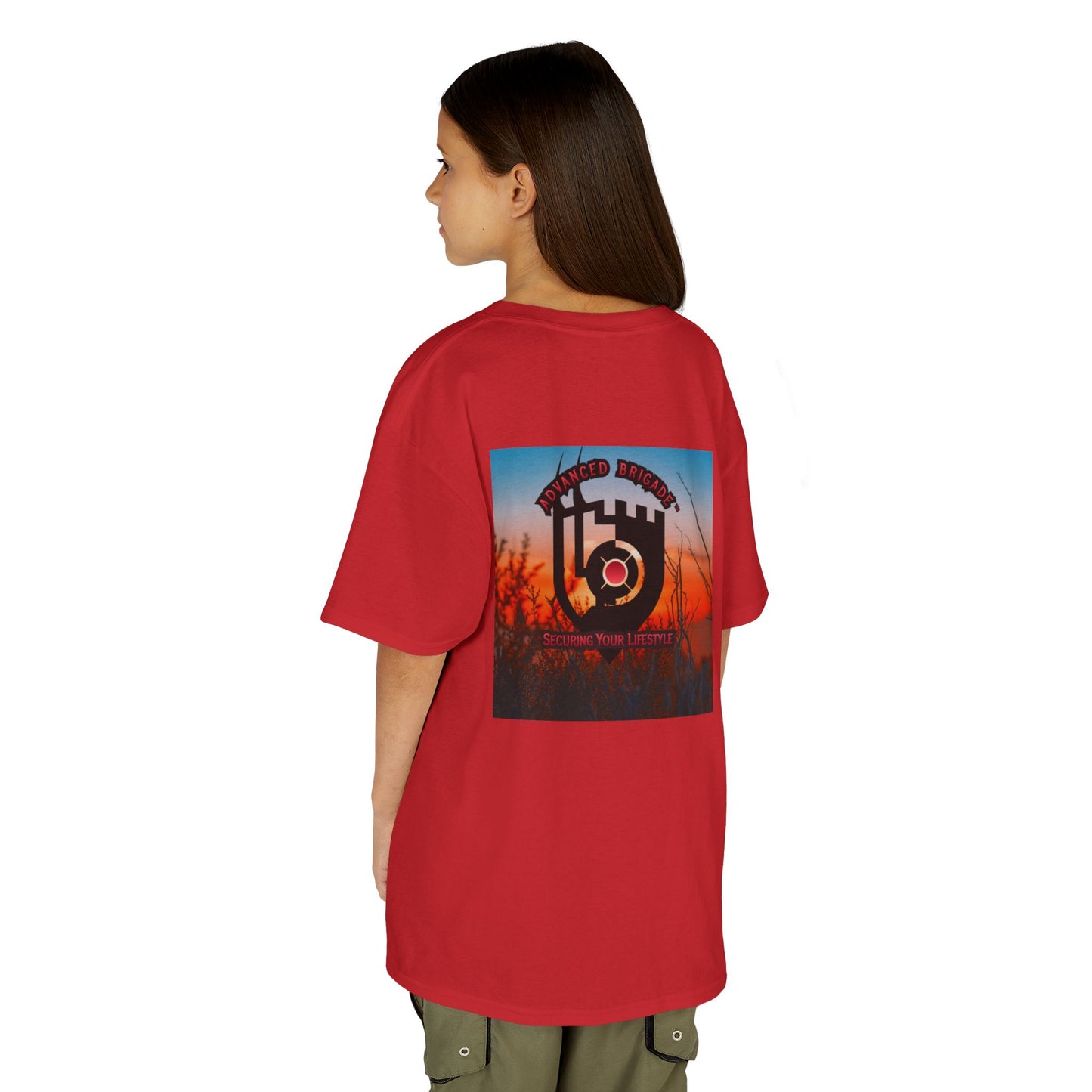 Kids Tee — “One Step at a Time” Sunrise Graphic (Positive Motivational Kids Shirt)