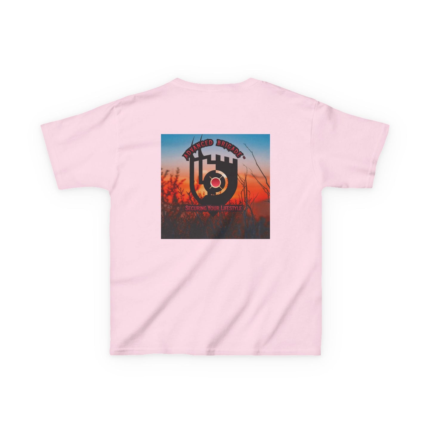 Kids Tee — “One Step at a Time” Sunrise Graphic (Positive Motivational Kids Shirt)