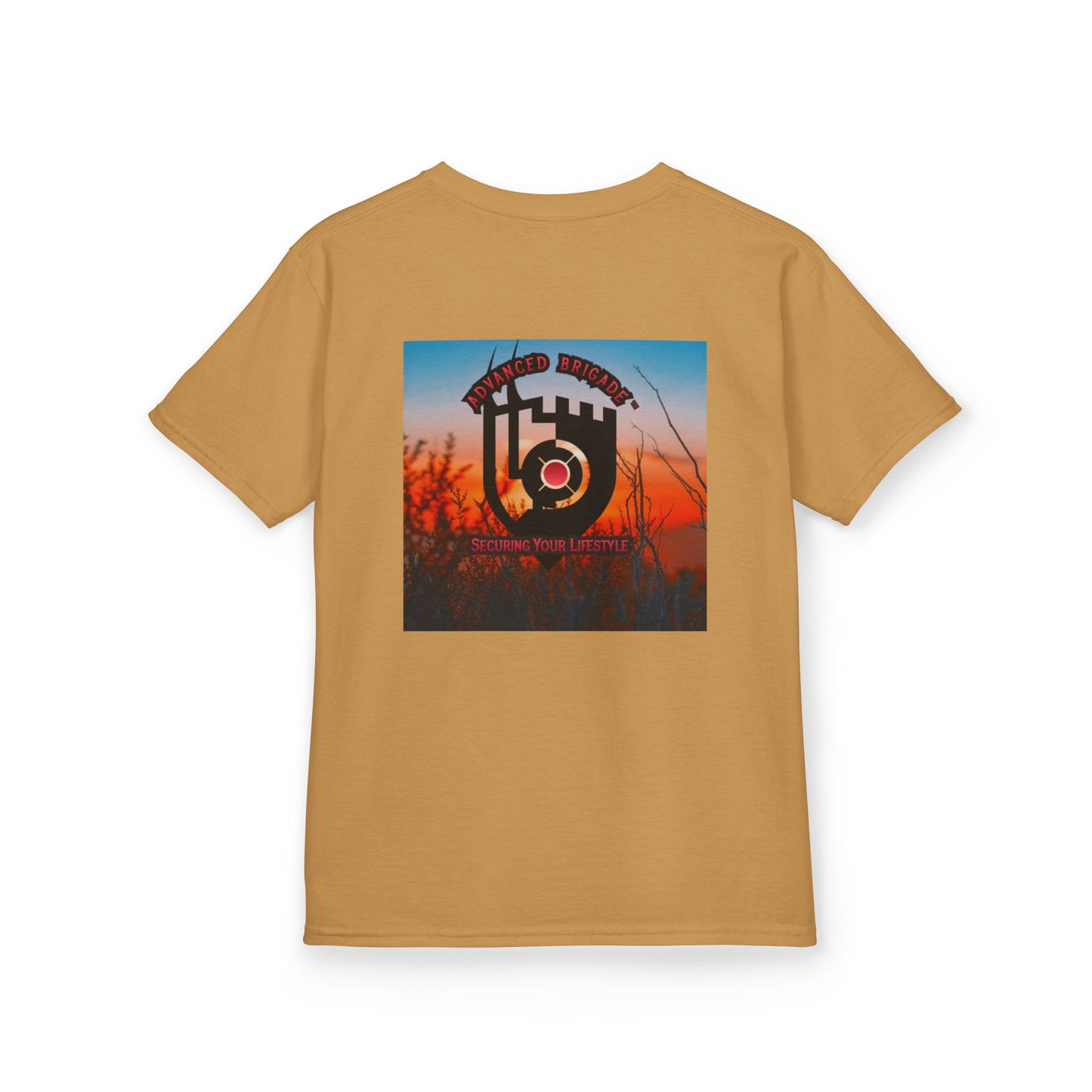 Kids Tee — “One Step at a Time” Sunrise Graphic (Positive Motivational Kids Shirt)