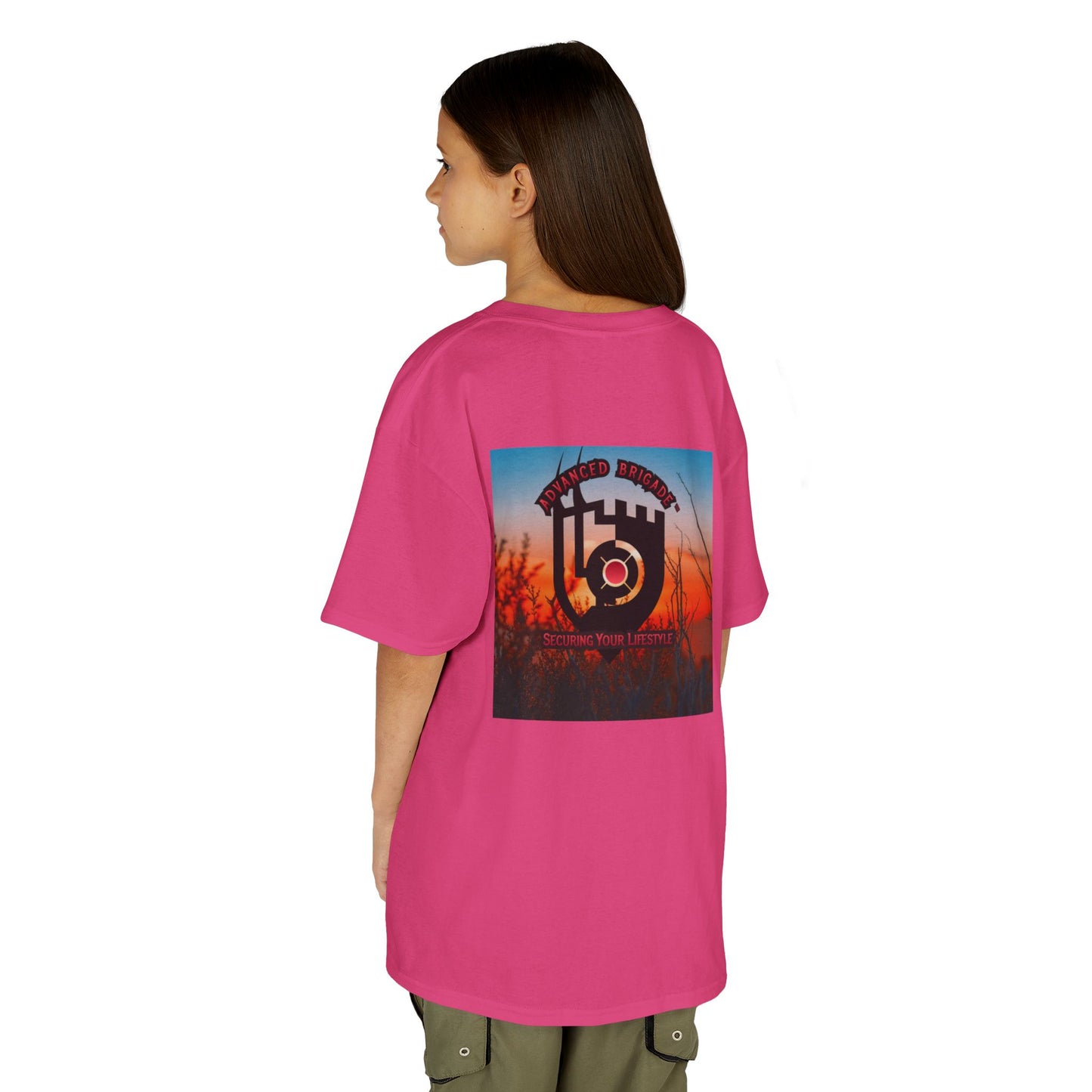 Kids Tee — “One Step at a Time” Sunrise Graphic (Positive Motivational Kids Shirt)