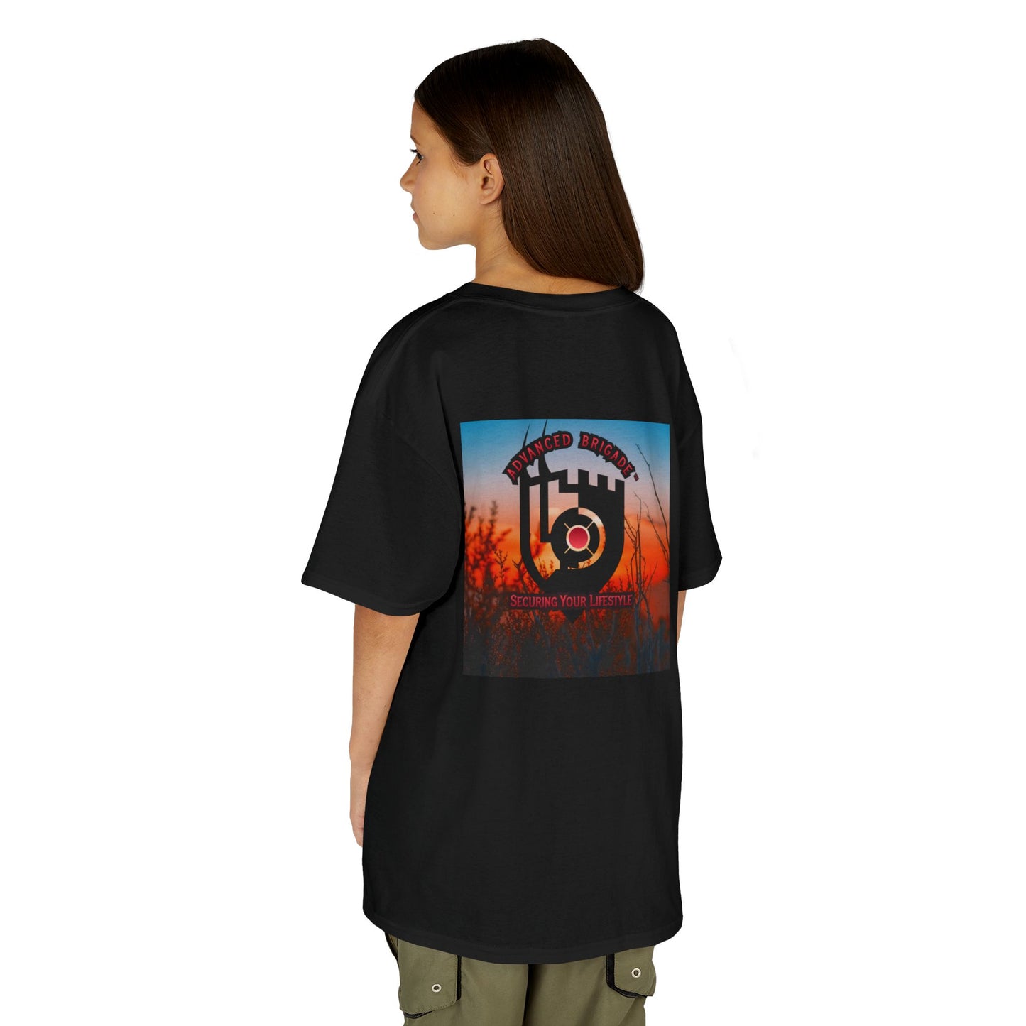 Kids Tee — “One Step at a Time” Sunrise Graphic (Positive Motivational Kids Shirt)