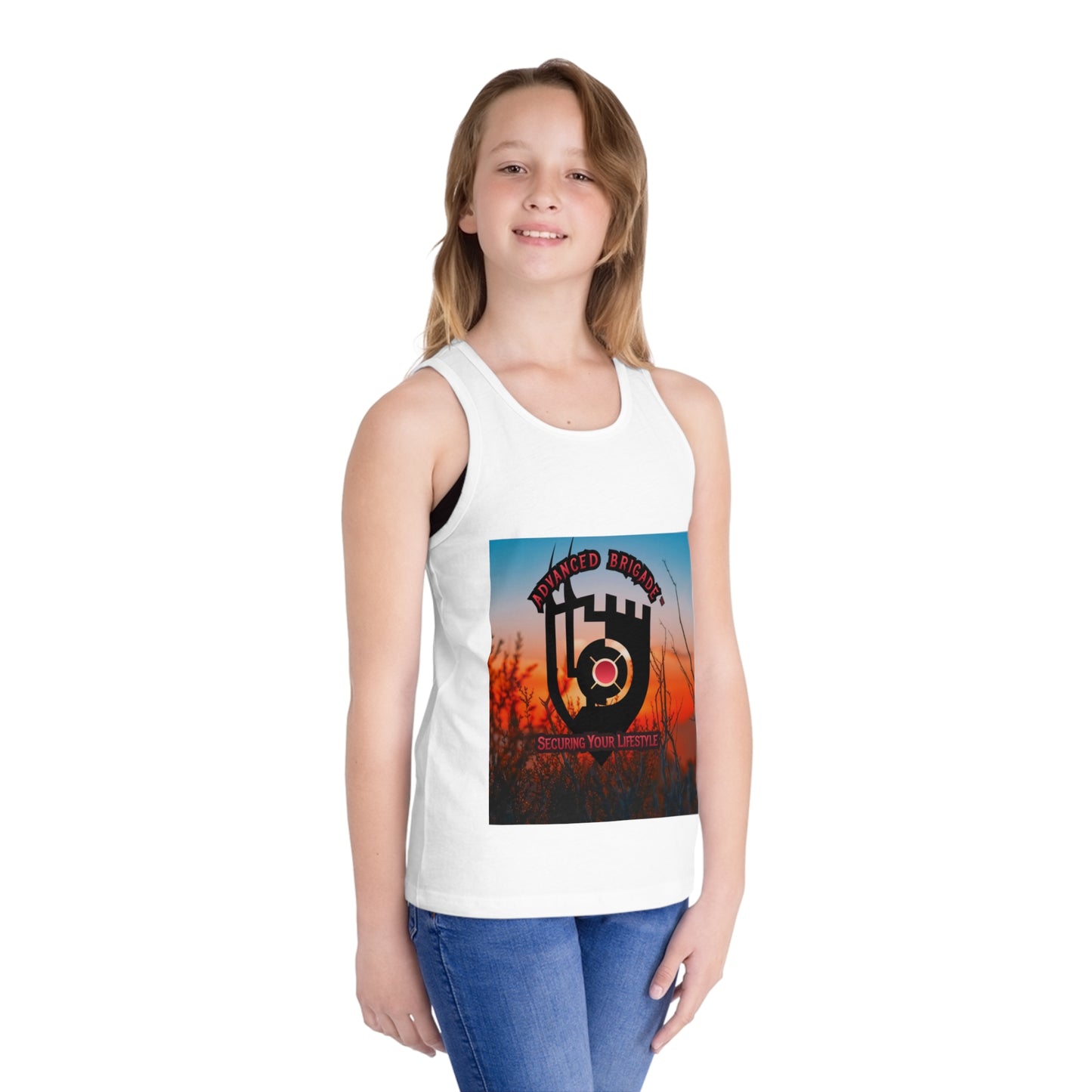 Kids Tank Top - Advanced Brotherhood Logo "Securing Your Lifestyle" Graphic