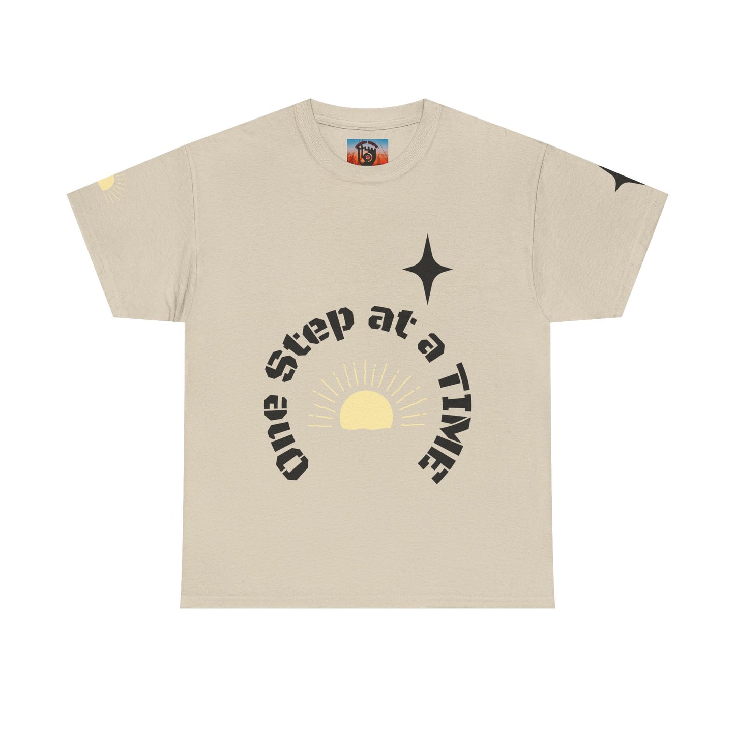 One Step At A Time Tee — Inspirational Sunset Graphic T‑Shirt