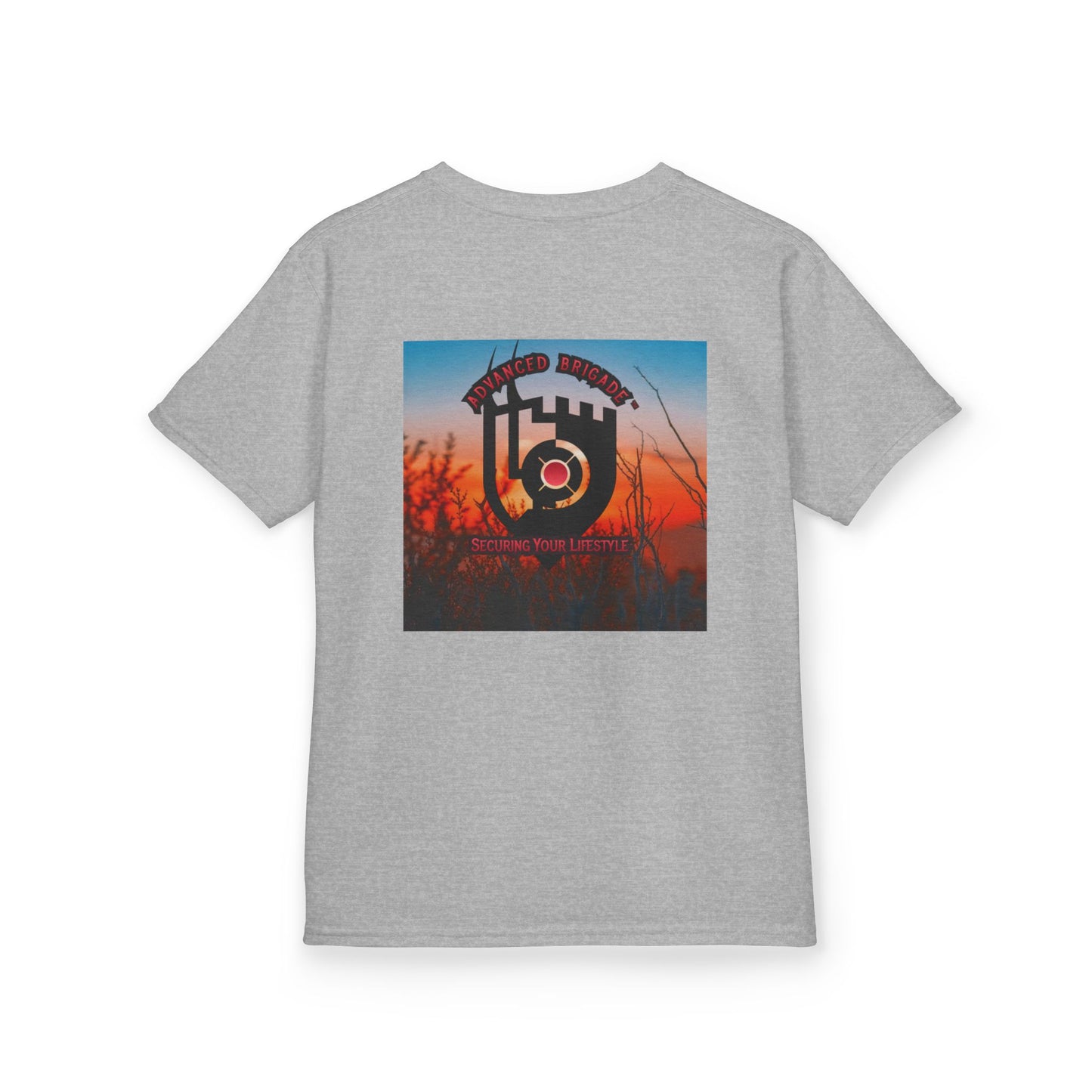 Kids Tee — “One Step at a Time” Sunrise Graphic (Positive Motivational Kids Shirt)