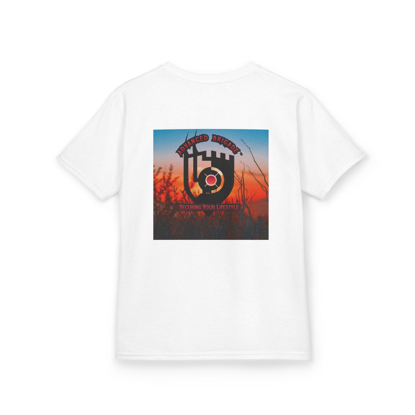 Kids Tee — “One Step at a Time” Sunrise Graphic (Positive Motivational Kids Shirt)