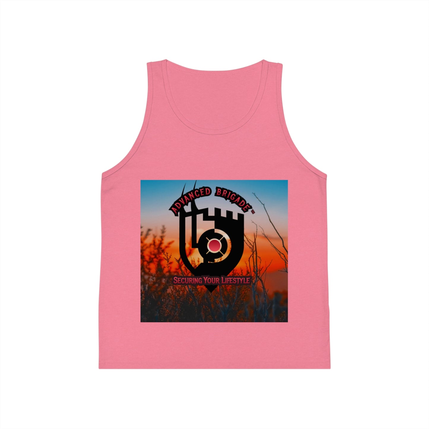 Kids Tank Top - Advanced Brotherhood Logo "Securing Your Lifestyle" Graphic