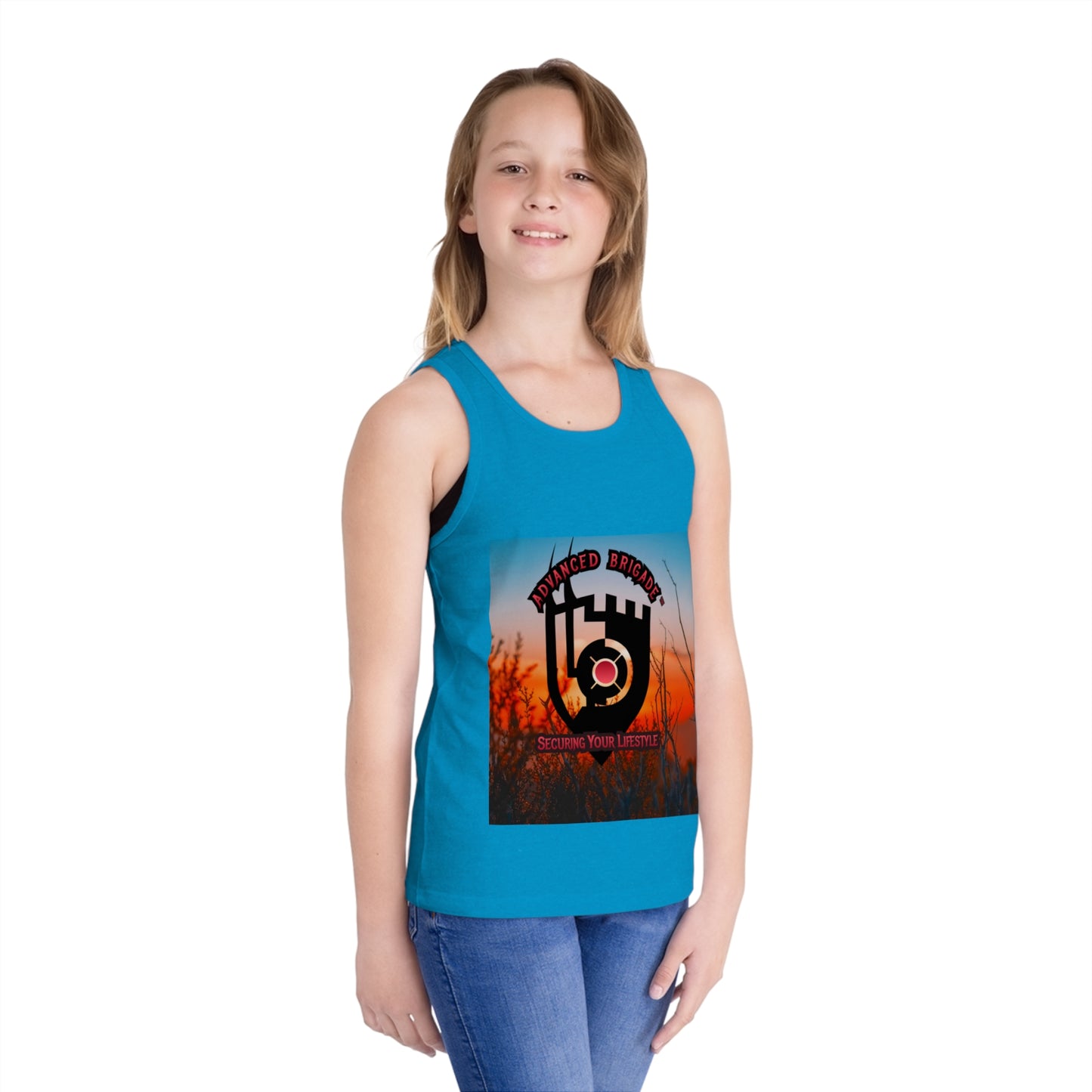 Kids Tank Top - Advanced Brotherhood Logo "Securing Your Lifestyle" Graphic