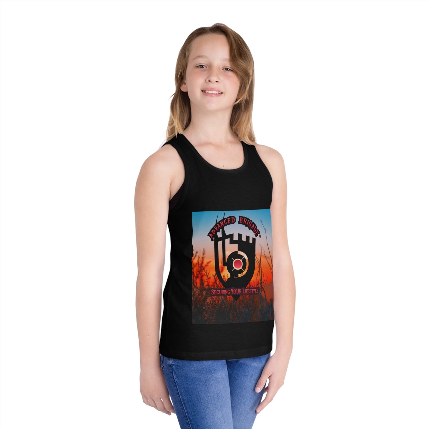 Kids Tank Top - Advanced Brotherhood Logo "Securing Your Lifestyle" Graphic