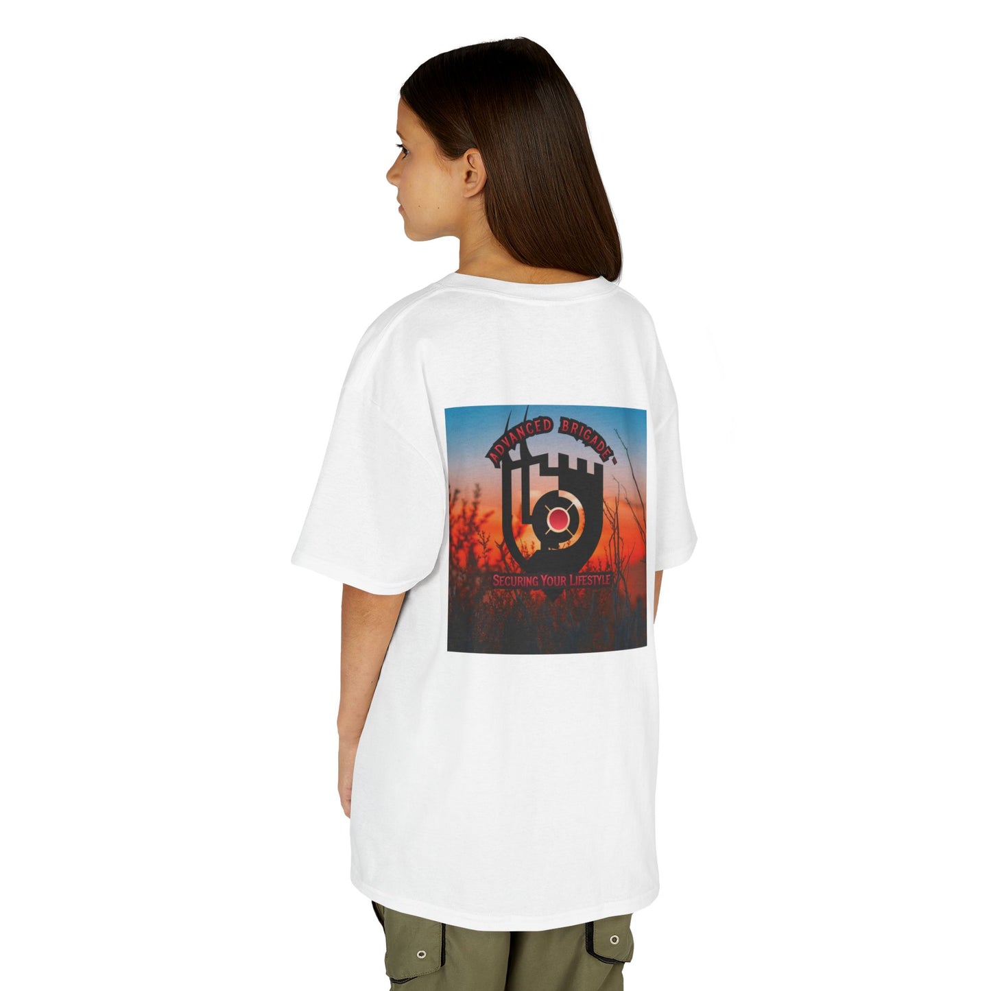 Kids Tee — “One Step at a Time” Sunrise Graphic (Positive Motivational Kids Shirt)