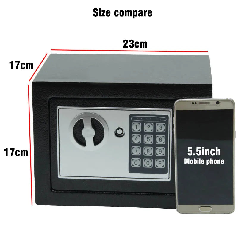 Digital Safe Box Small With Key