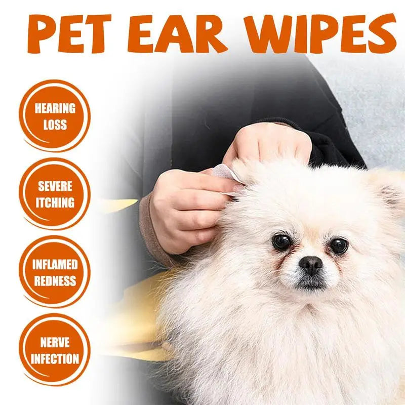 60pcs/1Box Pet Cleaning Wipes