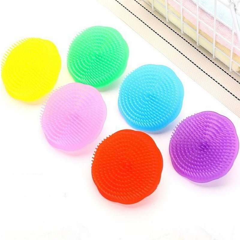 Soft Safe Silicone Dog Cat Bath Brush with Shampoo Box