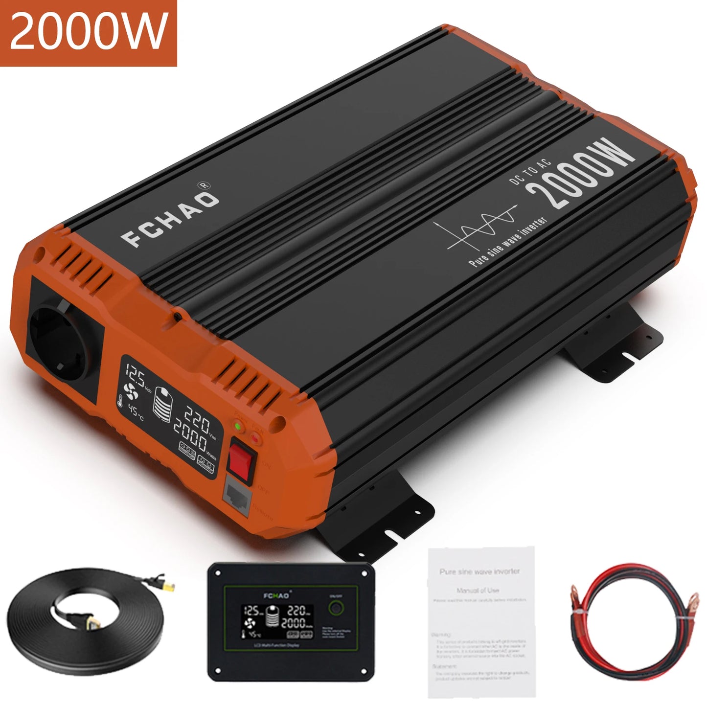 Pure Sine Wave Inverter Power Inverter 7000W DC 12V 24V 48V To AC 220V 230V 50HZ Continuous Power 3500W Suitable For Home And RV
