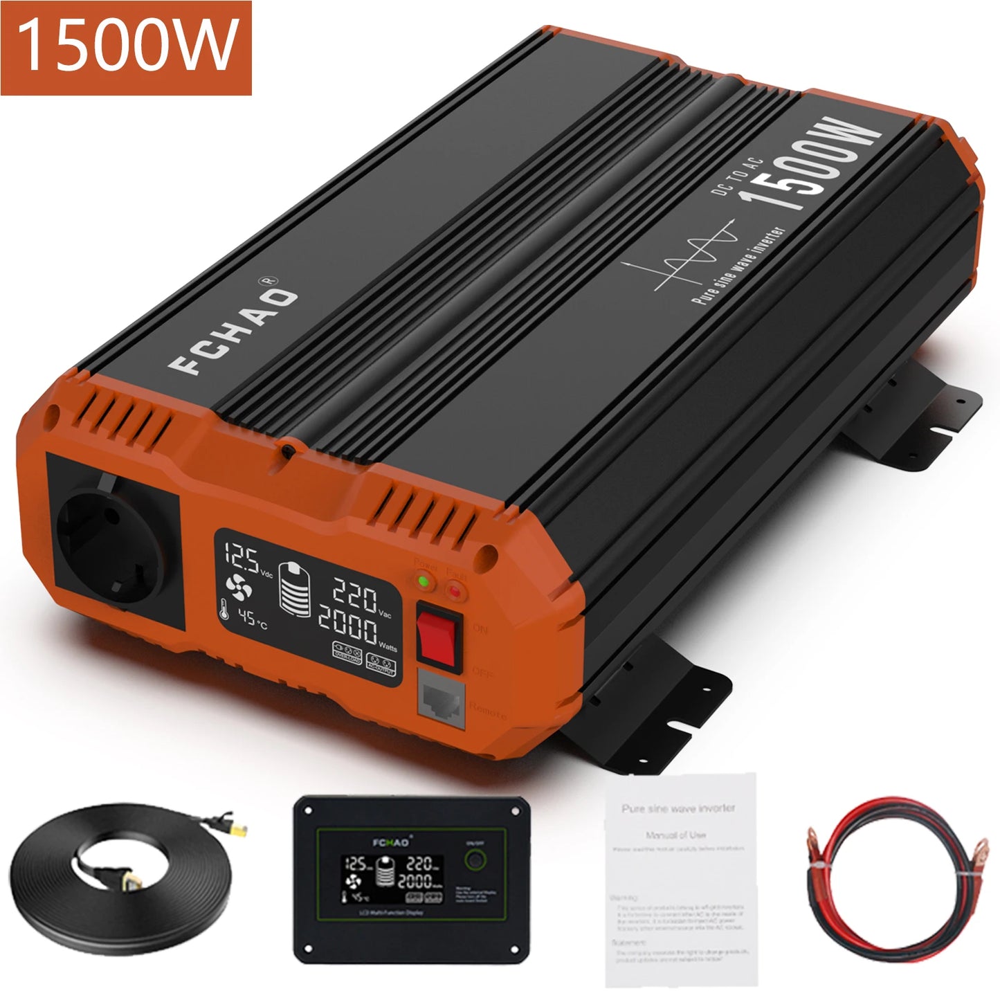 Pure Sine Wave Inverter Power Inverter 7000W DC 12V 24V 48V To AC 220V 230V 50HZ Continuous Power 3500W Suitable For Home And RV