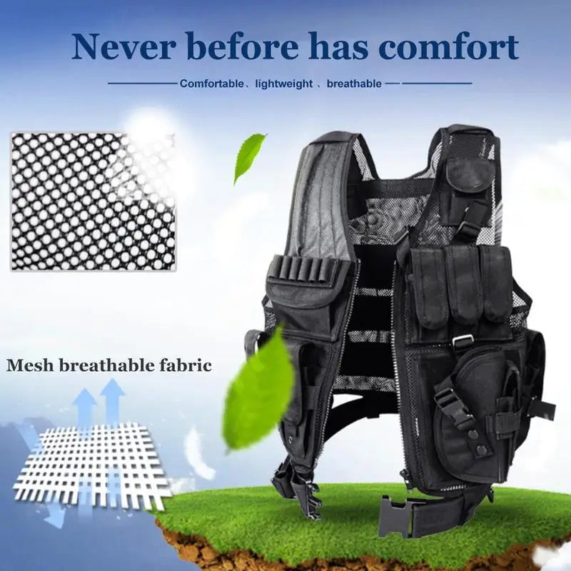 Adjustable Military Men's Tactical Camouflage Vest