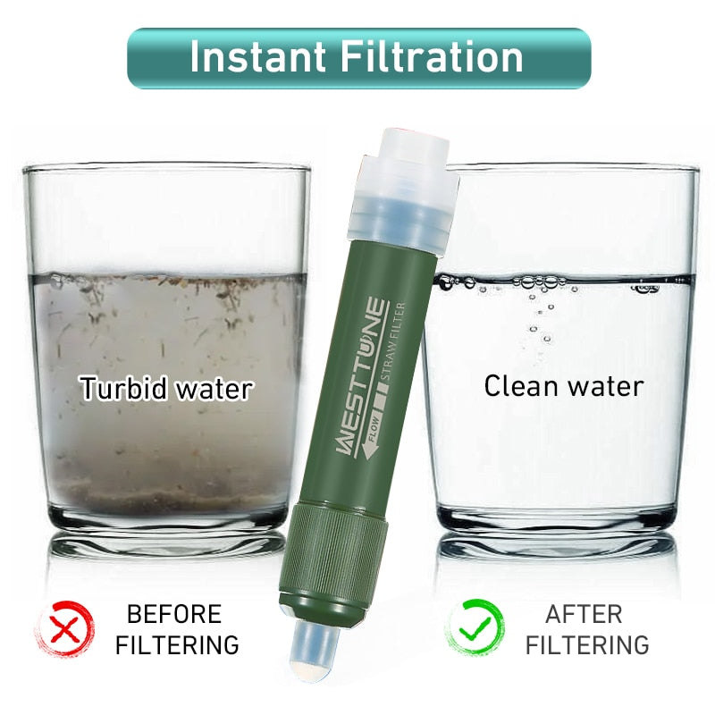 Mini Camping Purification Water Filter Straw