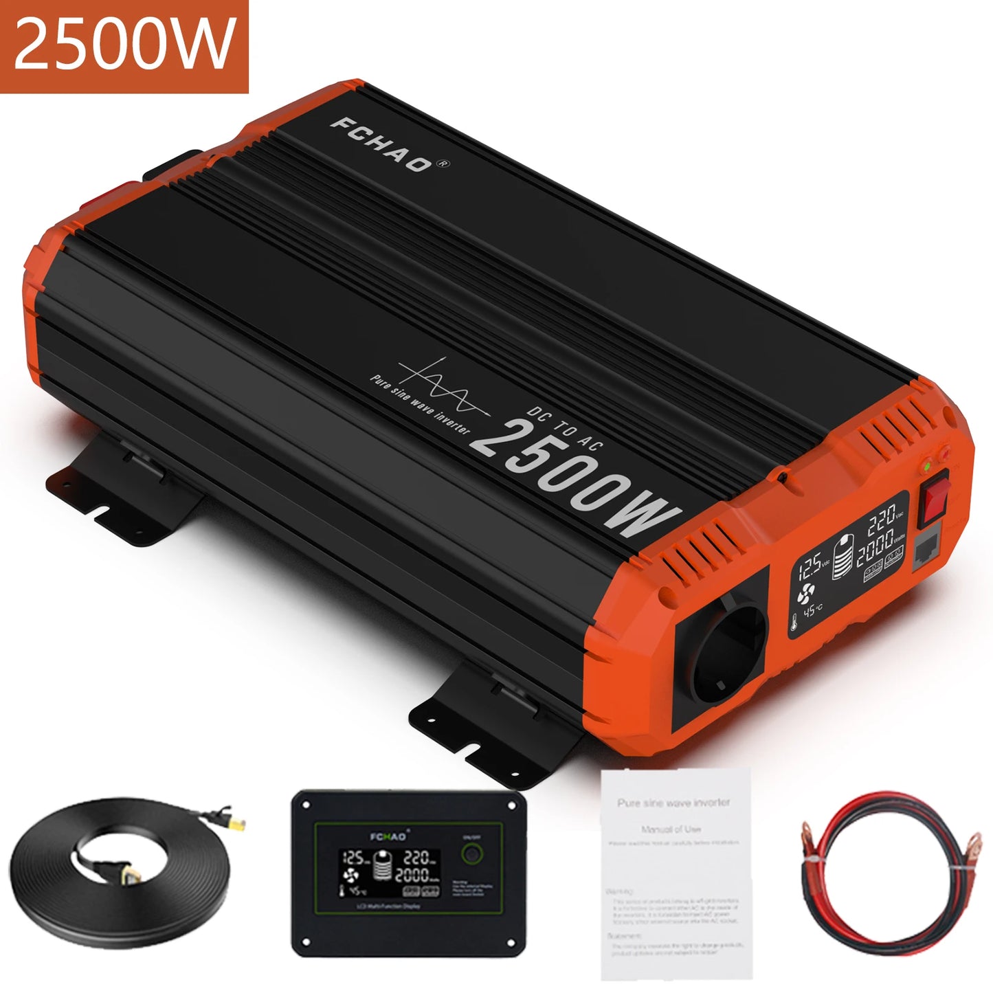 Pure Sine Wave Inverter Power Inverter 7000W DC 12V 24V 48V To AC 220V 230V 50HZ Continuous Power 3500W Suitable For Home And RV