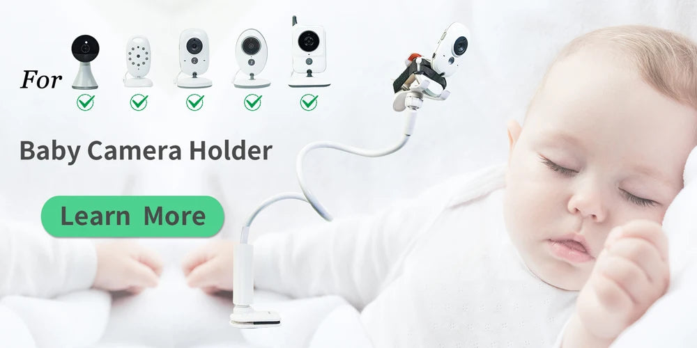 Wireless Video Baby Monitor 2.0 inch Color  Security Camera 2 Way Talk NightVision IR LED Temperature Monitoring with 8 Lullaby