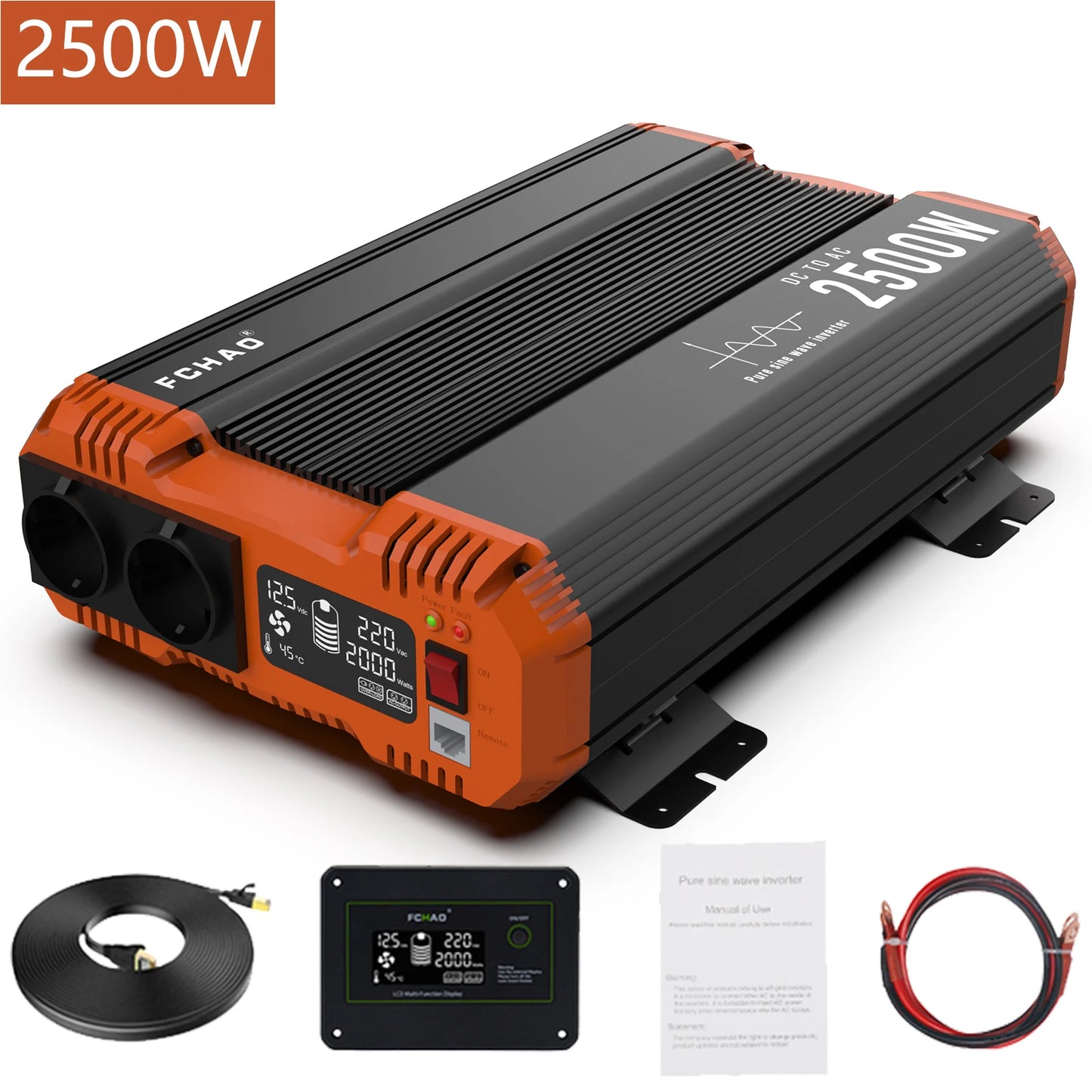 Pure Sine Wave Inverter Power Inverter 7000W DC 12V 24V 48V To AC 220V 230V 50HZ Continuous Power 3500W Suitable For Home And RV