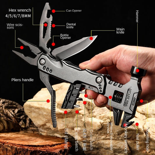 Multi Functional Adjustable Open-end Wrench Combination Tool