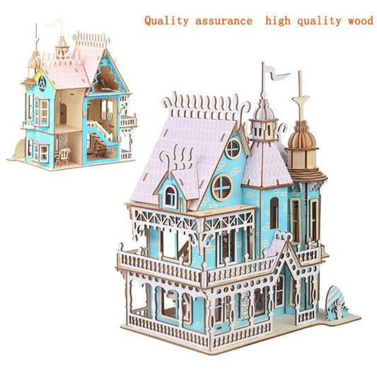 Miniature Wooden Dollhouse