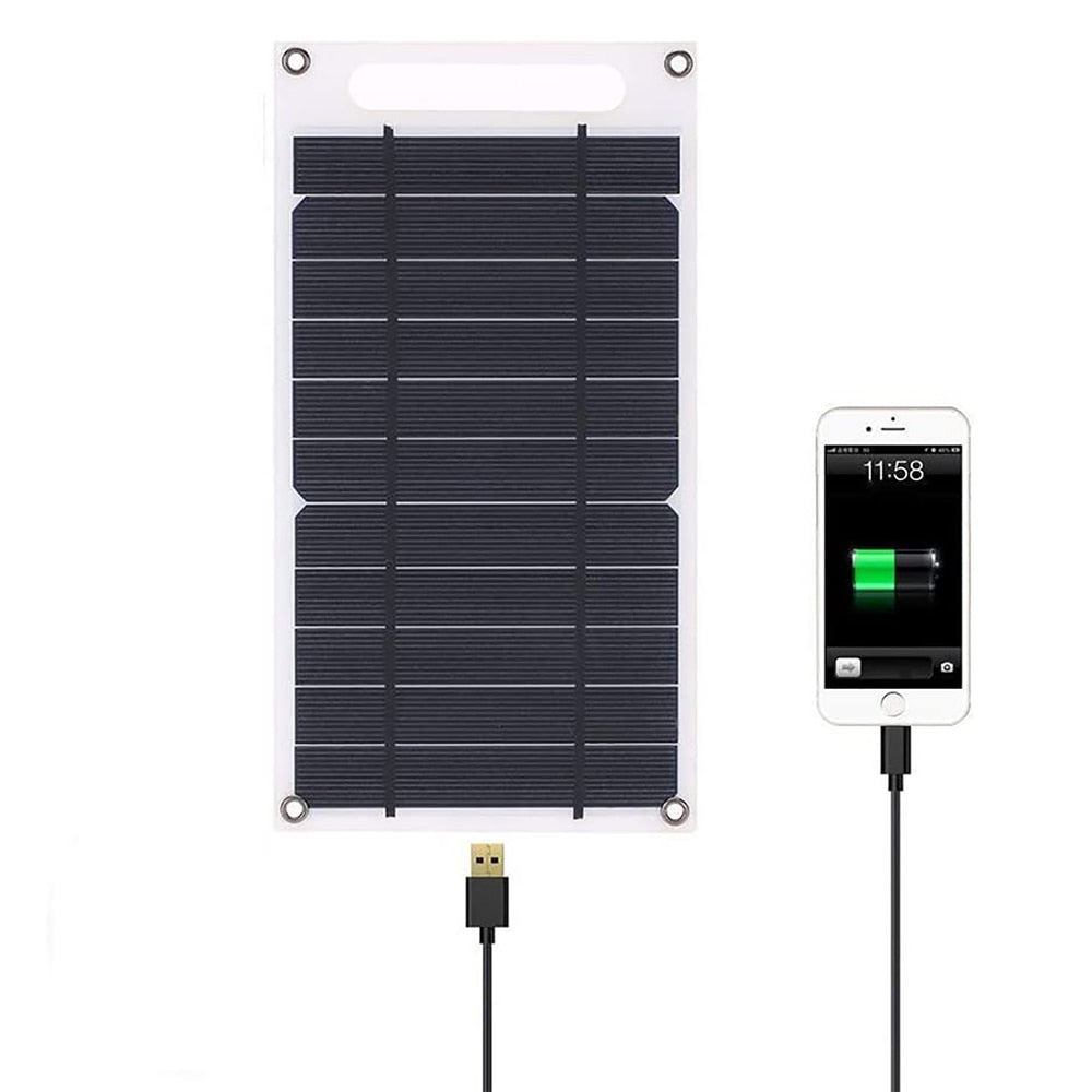 30W Portable Solar Panel 5V Solar Plate with USB